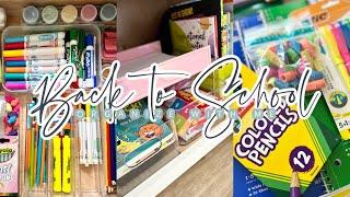 BACK TO SCHOOL PREP // CLEAN AND ORGANIZE WITH ME //  HOMEWORK STATION // CHARLOTTE GROVE FARMHOUSE
