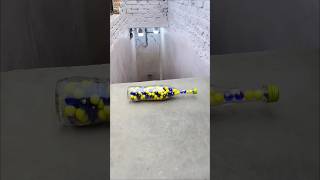 Download lagu Red VS Blue Breaking glass bottle ⚠️🔥 Crushing Crunchy & Soft Things #shorts​ #asmr​ #satisfying​ mp3