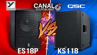 Video thumbnail for Yorkville ES18P vs QSC KS118 Subwoofer Battle by Canal Sound and Light