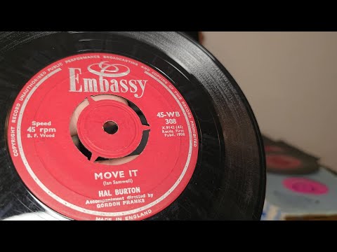 Move it ~ Hal Burton ~ 1958 Embassy 45rpm Vinyl Single ~ 2019 MPK TT270 Record Player