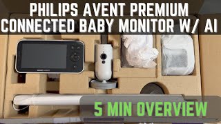 Philips Avent Premium Connected Baby Monitor with AI  - Real World Overview of Features