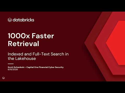 Watch: 1000x Faster Retrieval: IndexTables for Lakehouse Search