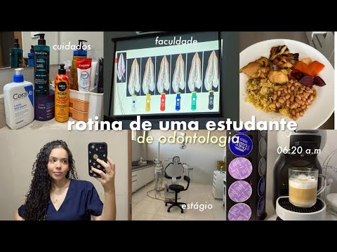 Rotina de uma estudante de odontologia| vlog, estágio, organização pra semana
