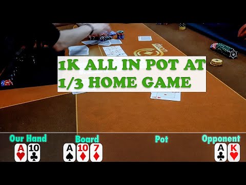 My first ever POKER VLOG ------ Italian 1/3 home game