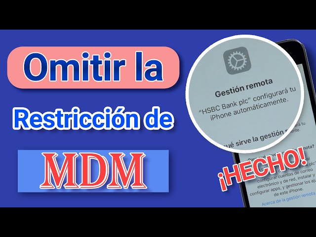 Cómo omitir MDM en iPhone en 30 segundos: sin nombre de usuario ni contraseña
