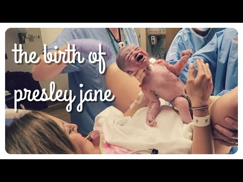 presley's birthday | baby girl's birth vlog| induced hospital delivery Video