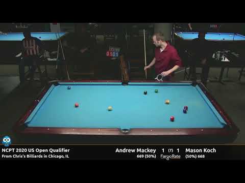 Andrew Mackey vs Mason Koch - 2020 NCPT US Open Qualifier #2