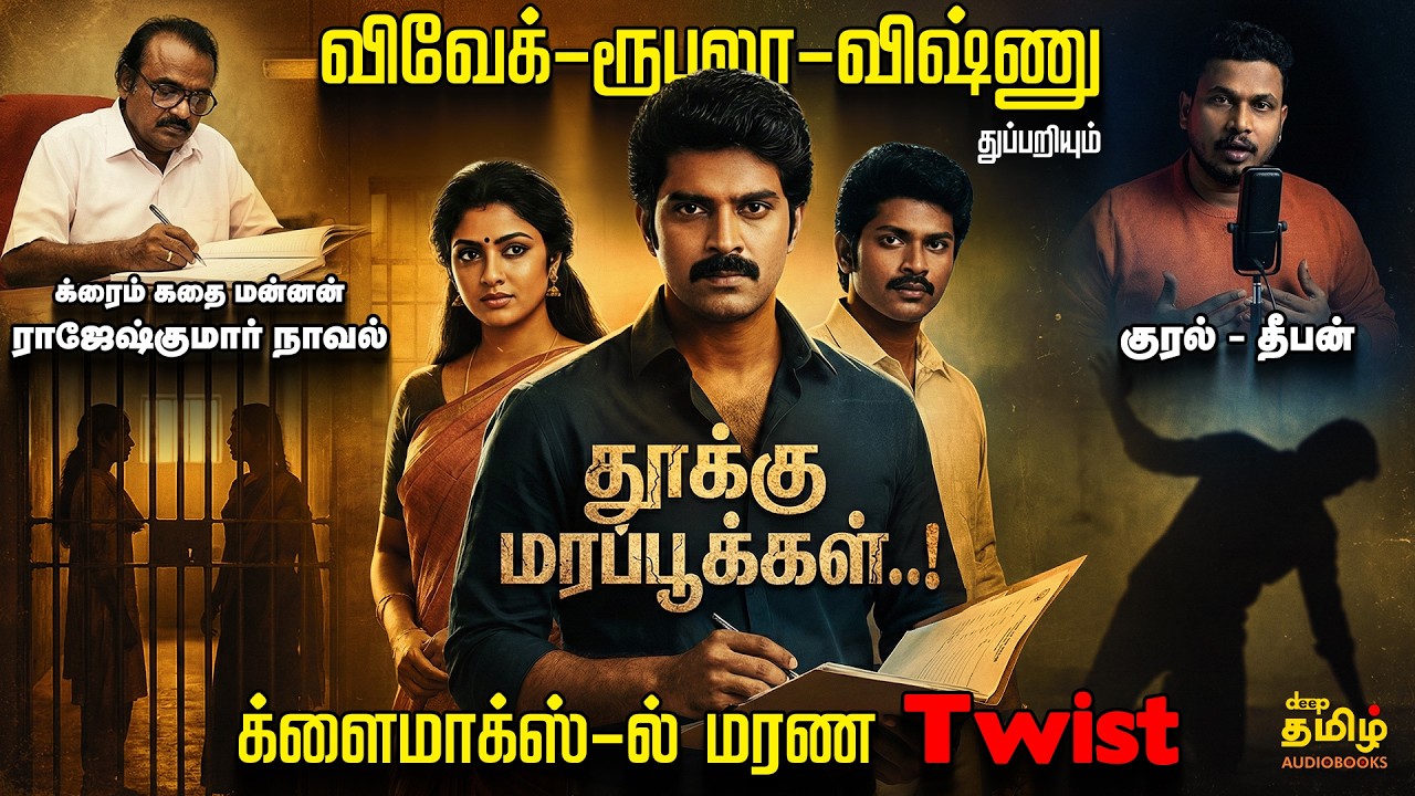 Thooku Mara Pookkal | Rajesh Kumar Crime Thriller Tamil Audiobook | Vivek Vishnu Rubala Story