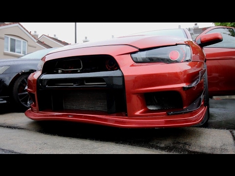 GOT MY EVO X BACK FROM XTREME HID!!! (CUSTOM LIGHT SETUP)