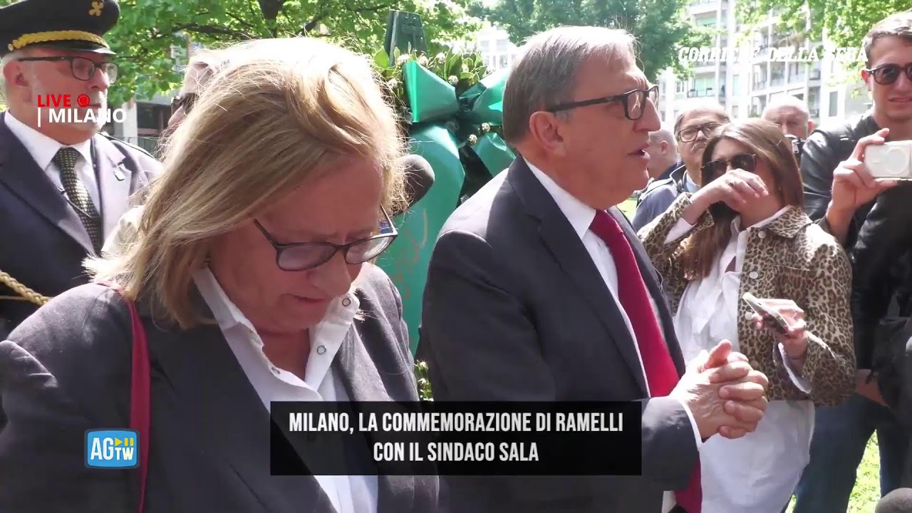Milano, la commemorazione di Ramelli con Sala
