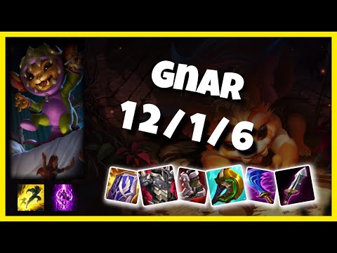 Gnar vs Urgot 11.1 Top Lane S11 Challenger Gameplay (12/1/6) - EU