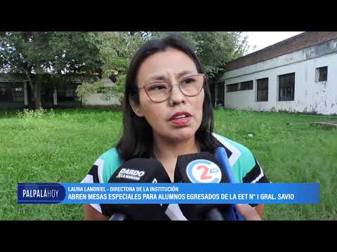 Mesas extraordinarias en la Escuela Técnica de Palpalá