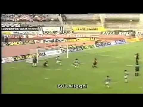 Serie A 1994-1995, day 34 Juventus - Cagliari 3-1 (Del Piero, Allegri, Vialli, Ravanelli)