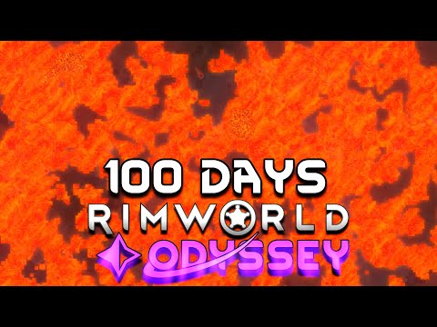 I Survived 100 Days on a Volcano in RimWorld Odyssey