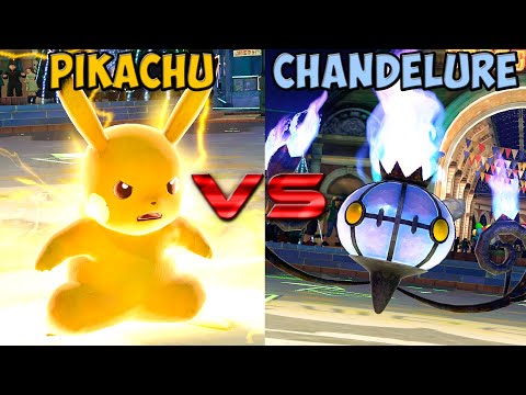 Pokken tournament - Pikachu vs Chandelure