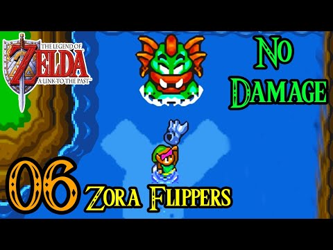 Zelda A Link to the Past SNES 100% Walkthrough - Part 6 - Zora Flippers - Upgrades