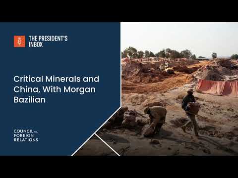 Critical Minerals and China, With Morgan Bazilian