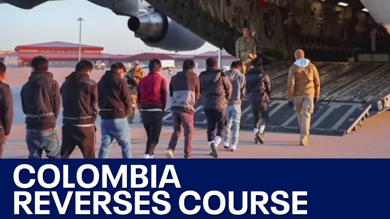 Colombia agrees to accept deported migrants after US tariff threats