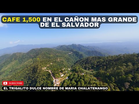CAFÉ 1500 en EL CAÑON MÁS GRANDE DE EL SALVADOR/ Trigalito Dulce Nombre de María Chalatenango 😱🇸🇻