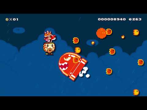 8-2: Junior's Air Force by †ýLa® 🍄 Super Mario Maker 2 ✹Switch✹ #arl