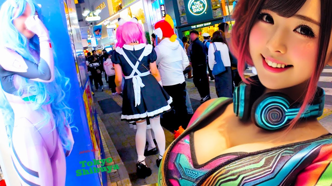 Tokyo Shibuya 🐶 Halloween City ♪💖 4K Non-stop 1 hour