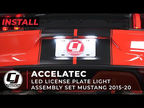 2015-2023 Mustang Install | ACCELATEC LED License Plate Assembly Set