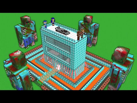 SAFE HOME VS ZOMBIE KING! 😱 - Minecraft