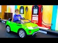 Funny Tema Ride On Power Wheels Cars And Pretend Play With Toys On The Park