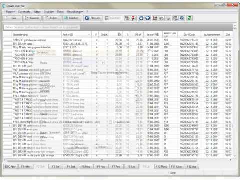 Kapitel 6: Differenzliste in DdD Cowis backoffice erzeugen / DdD COWIS – Warenwirtschaft