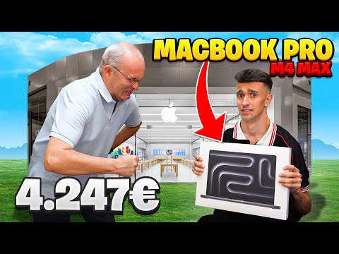 PAPÀ HO SPESO 4000 EURO PER il NUOVO MACBOOK PRO M4 MAX! *REAZIONE ASSURDA*