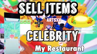 How to SELL ITEMS and Get CELEBRITY CUSTOMERS in My Restaurant [ROBLOX]
