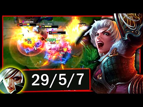 RIVEN TOP BEST 1V9 COMEBACK YOU'LL EVER SEE (AMAZING GAME) - S13 Riven TOP Gameplay Guide