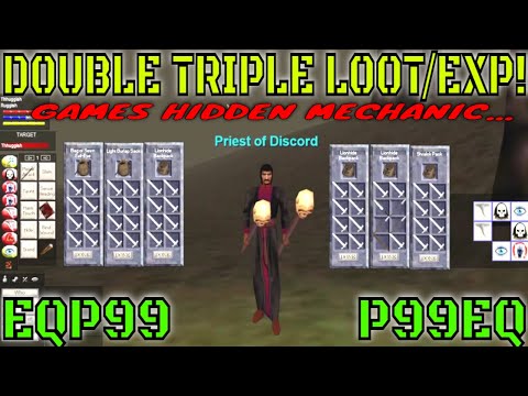 EverQuest P99 DOUBLE TRIPLE LOOT EXP! Games hidden mechanic DING 56 Shadow Knight EQ Project1999