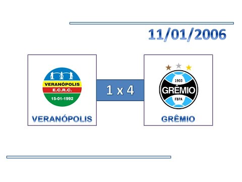 GOLS: Veranópolis 1 x 4 Grêmio - 11/01/2006 - Campeonato Gaúcho