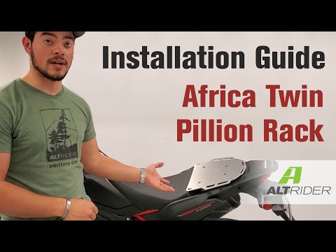 Honda Africa Twin 1100 Pillion Rack Installation: