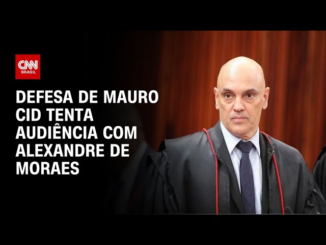 Defesa de Mauro Cid tenta audiência com Alexandre de Moraes | CNN NOVO DIA