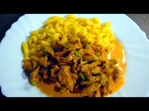 So kocht man Geschnetzeltes vom Schweinefilet // einfach kochen