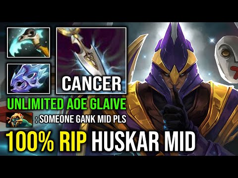 How to 100% Delete Cancer Huskar From Mid With Moon Shard Max Glaive Speed AOE Silencer Dota 2