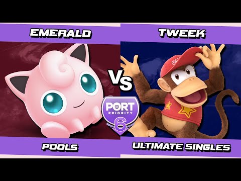 Port 6 Pools - Emerald (Puff) Vs. Tweek (Diddy Kong) SSBU Ultimate Tournament