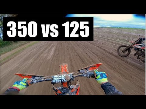 350 4 stroke VS 125 2 stroke RAW MUD BATTLE