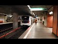 4K Bucharest Metro BOMBARDIER Trains Riga And Liliacul At Basarab Station On M1 Line
