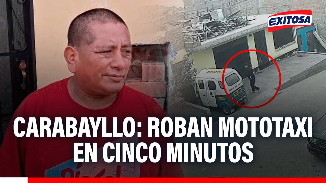 🔴🔵Carabayllo: Mototaxista sufre robo de su unidad en menos de 5 minutos