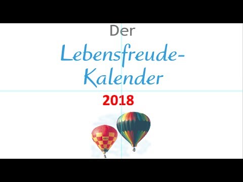 Lebensfreude-Kalender 2018