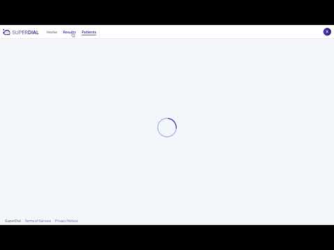 SuperDial portal walkthrough. Here we show a customized script, demo the process of placing a call, and explain how to view the results after the virtual agent completes the insurance verification. 