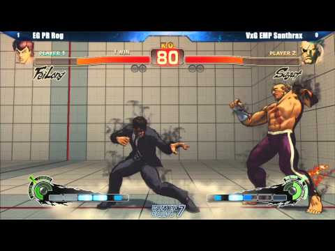 SSF4 AE2012 Grand Finals EG PR Rog vs VxG EMP Santhrax - Winter Brawl 7 Tournament