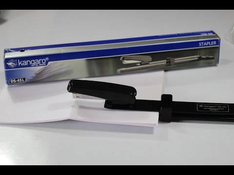 How to center staple a booklet or a notebook using kangaro d...