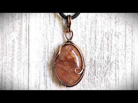 Simplistic Look Cabochon Pendant Wire Wrapping Tutorial remake of 2016 video