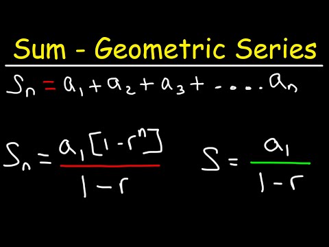 How To Derive The Sum Formula of a Geometric Series