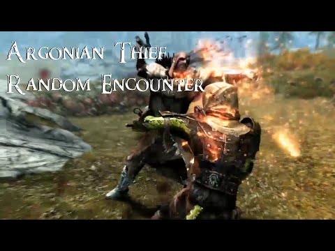 Skyrim - Argonian Thief (Random Encounter)