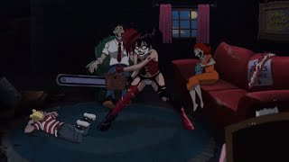 Batman vs Harley Quinn (Justice League Gods and Monsters)